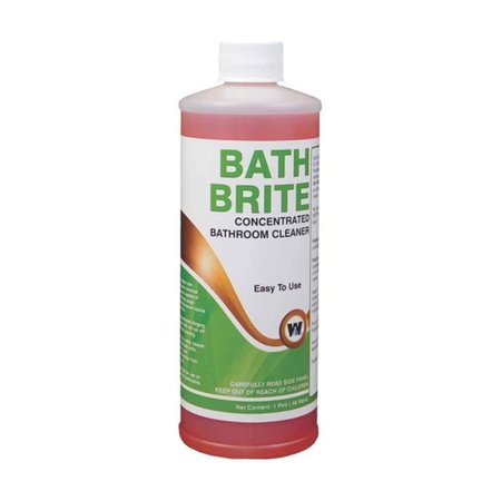 WARSAW CHEMICAL Bath Brite, Bathroom Cleaner and Deodorizer, Wintergreen Scent, 1-Quart, 12PK 63245-0000012